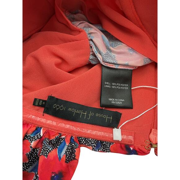 House Of Harlow 1960 x Revolve 'Burna' Red Polyester Blouse Size XS - Picture 4 of 4